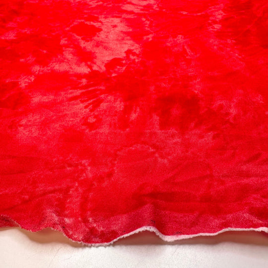 Fake Blood - Polyester Blend Knit - Red Abstract - 1.1M Bundle - True Deadstock fabric Fabric by private - Sustainable Textile | FABCYCLE