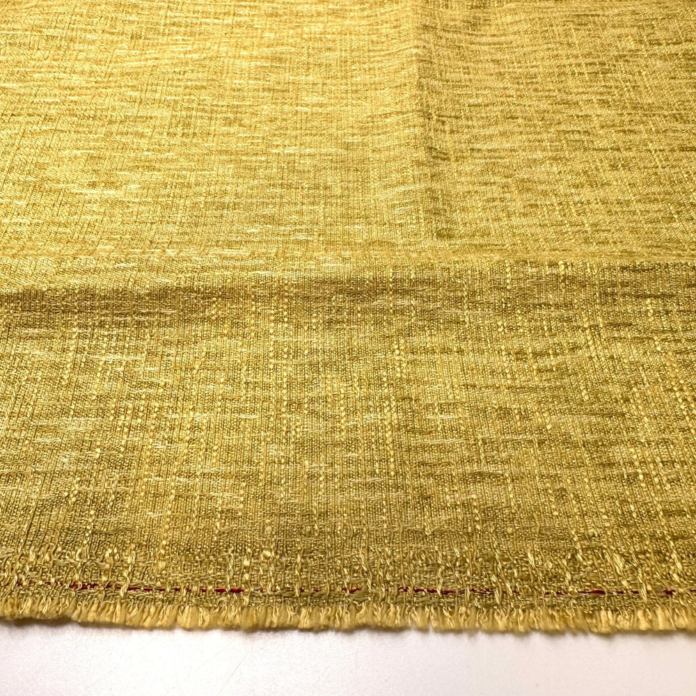 Fake Limes In A Bowl - Tweed Polyester Blend Woven - Lime Green - 3.5M Bundle - True Deadstock fabric Fabric by private - Sustainable Textile | FABCYCLE