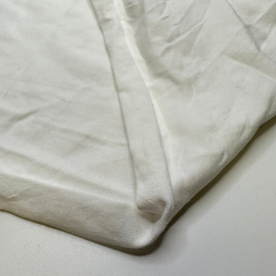 Fake Snow Decorations - Jersey Cotton Blend Knit - White - 1.7M Bundle - True Deadstock fabric Fabric by private - Sustainable Textile | FABCYCLE