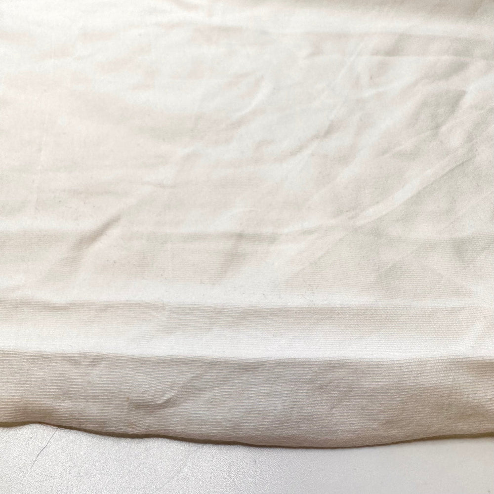 Fake Snow Decorations - Jersey Cotton Blend Knit - White - 1.7M Bundle - True Deadstock fabric Fabric by private - Sustainable Textile | FABCYCLE
