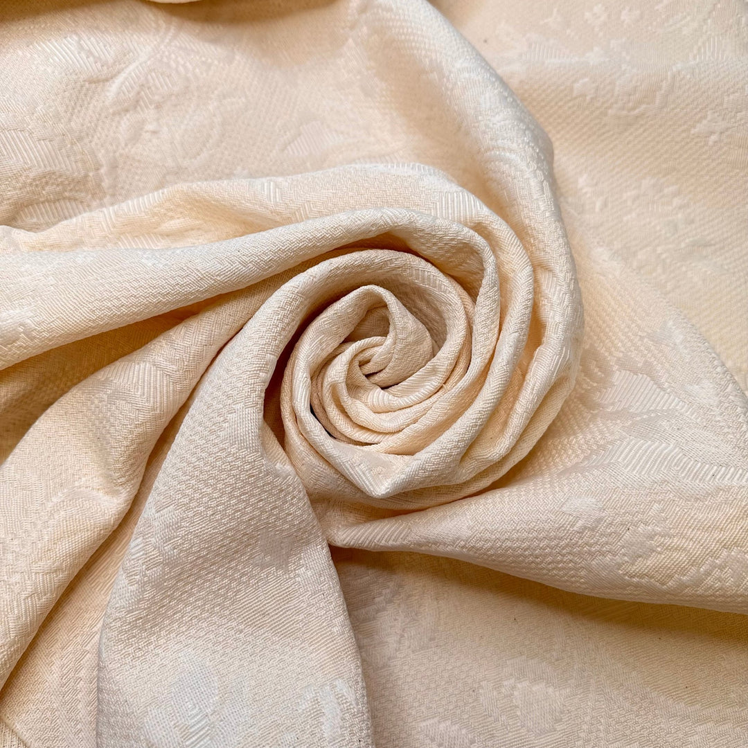 Falling Asleep At The Table - Cotton Woven - Cream Floral - 1.1M Bundle - True Deadstock fabric Fabric by private - Sustainable Textile | FABCYCLE