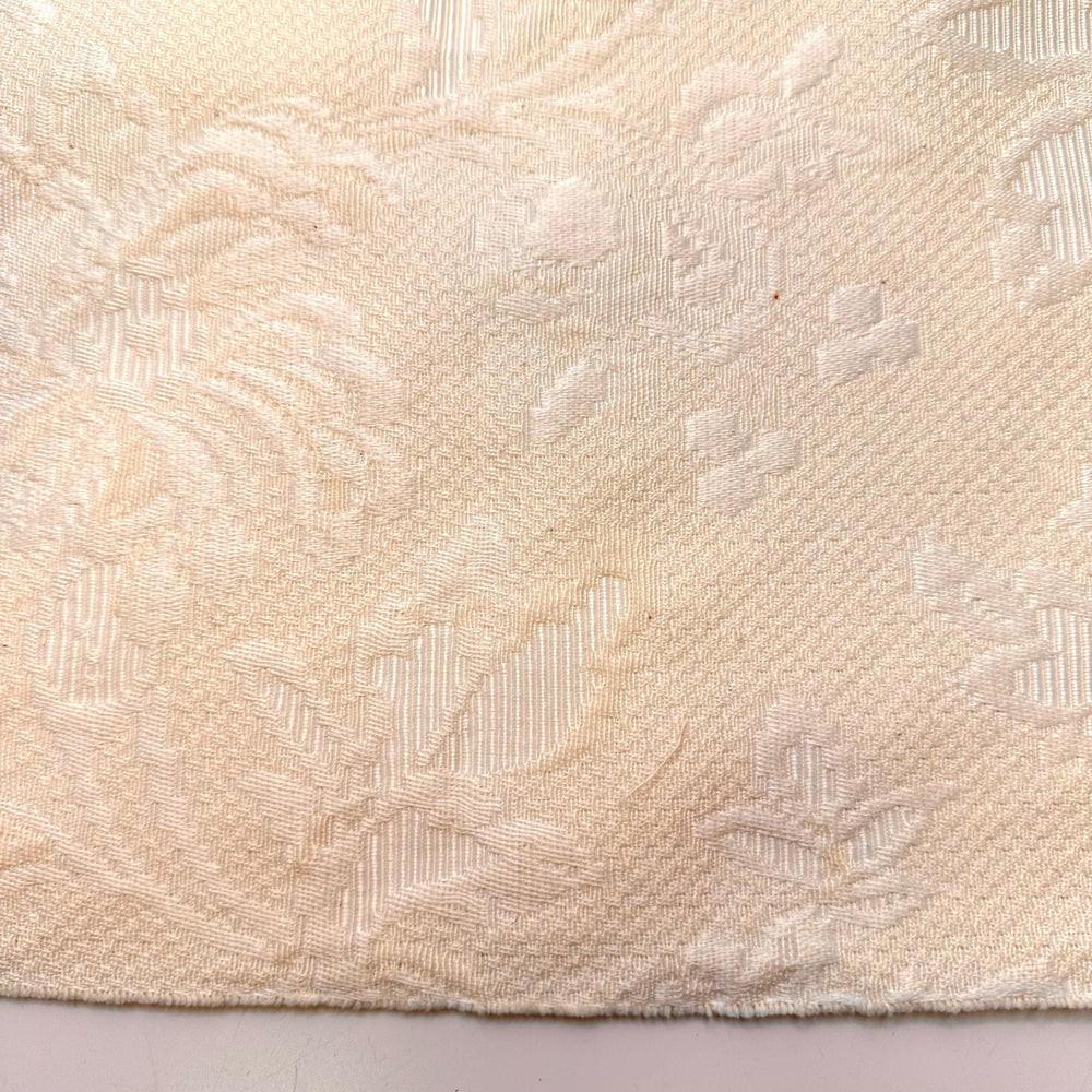 Falling Asleep At The Table - Cotton Woven - Cream Floral - 1.1M Bundle - True Deadstock fabric Fabric by private - Sustainable Textile | FABCYCLE