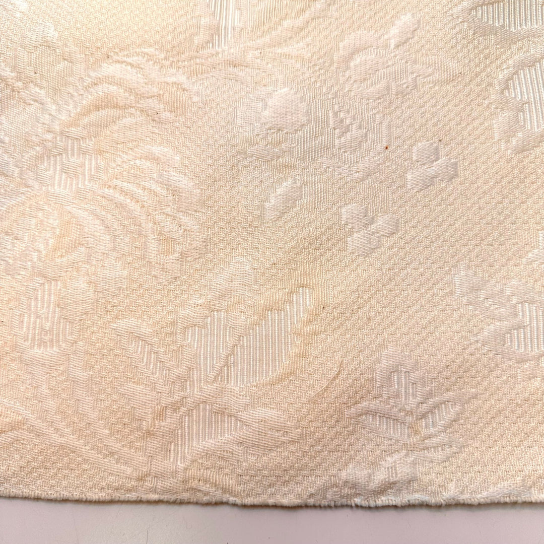 Falling Asleep At The Table - Cotton Woven - Cream Floral - 1.1M Bundle - True Deadstock fabric Fabric by private - Sustainable Textile | FABCYCLE
