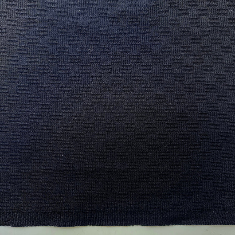 Falling Asleep Before Midnight - Cotton Woven - Dark Navy Geometric - 2.7M Bundle - True Deadstock fabric Fabric by private - Sustainable Textile | FABCYCLE