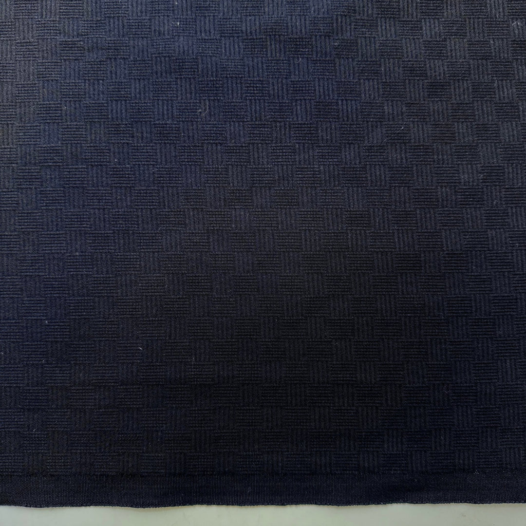 Falling Asleep Before Midnight - Cotton Woven - Dark Navy Geometric - 2.7M Bundle - True Deadstock fabric Fabric by private - Sustainable Textile | FABCYCLE