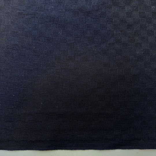 Falling Asleep Before Midnight - Cotton Woven - Dark Navy Geometric - 2.7M Bundle - True Deadstock fabric Fabric by private - Sustainable Textile | FABCYCLE
