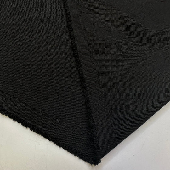 Falling Asleep To Sounds Of Rain - Twill Weave Polyester Blend Woven - Black - 0.9M Bundle - True Deadstock fabric Fabric by private - Sustainable Textile | FABCYCLE