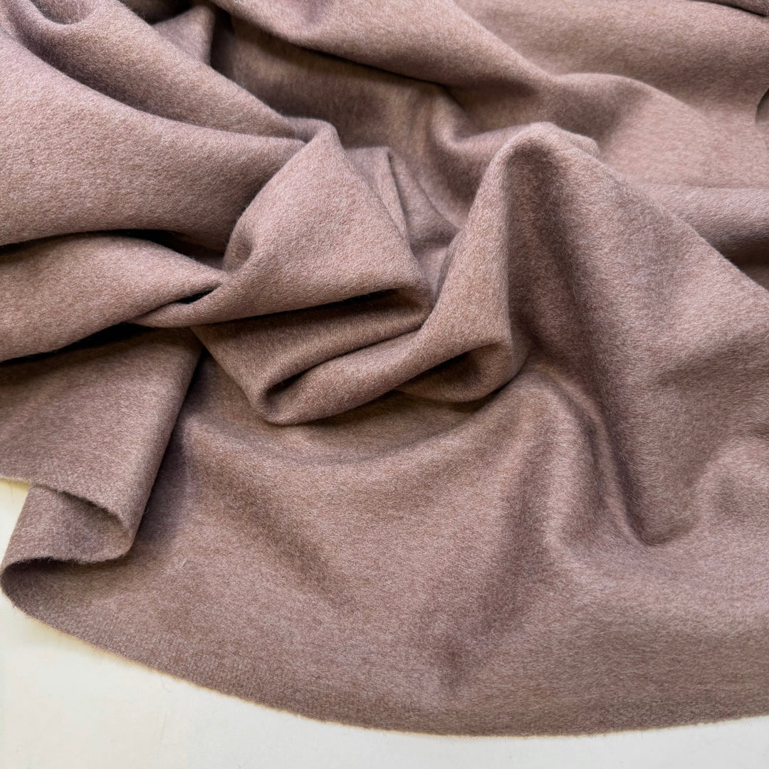 Family Heirloom - Felt Wool Woven - Dark Grey/Red - 0.85M Bundle - True Deadstock fabric Fabric by private - Sustainable Textile | FABCYCLE