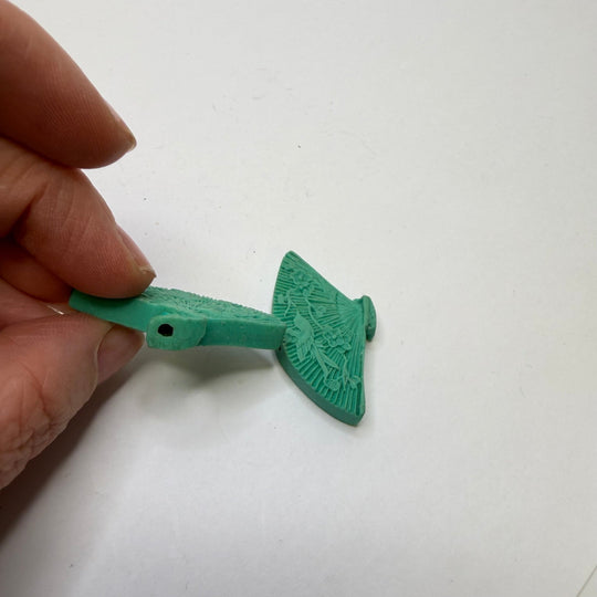 Fan Shaped Large Bead Set Beads - Seafoam Green - 2 Pack - True Deadstock supplies Fabric by private - Sustainable Textile | FABCYCLE