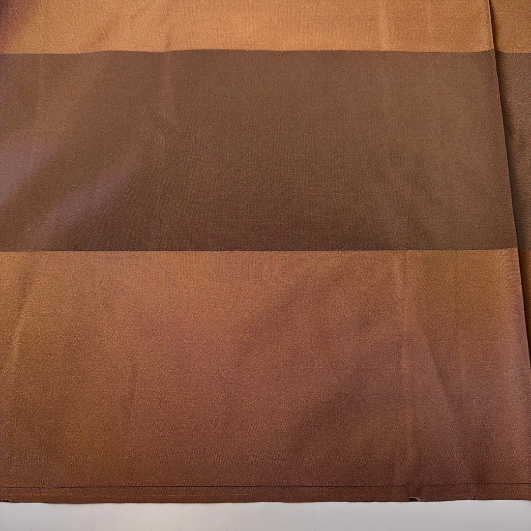 Fancy Hot Chocolate - Taffeta Poly Woven - Brown Stripes - 1.9M Bundle - True Deadstock fabric Fabric by private - Sustainable Textile | FABCYCLE