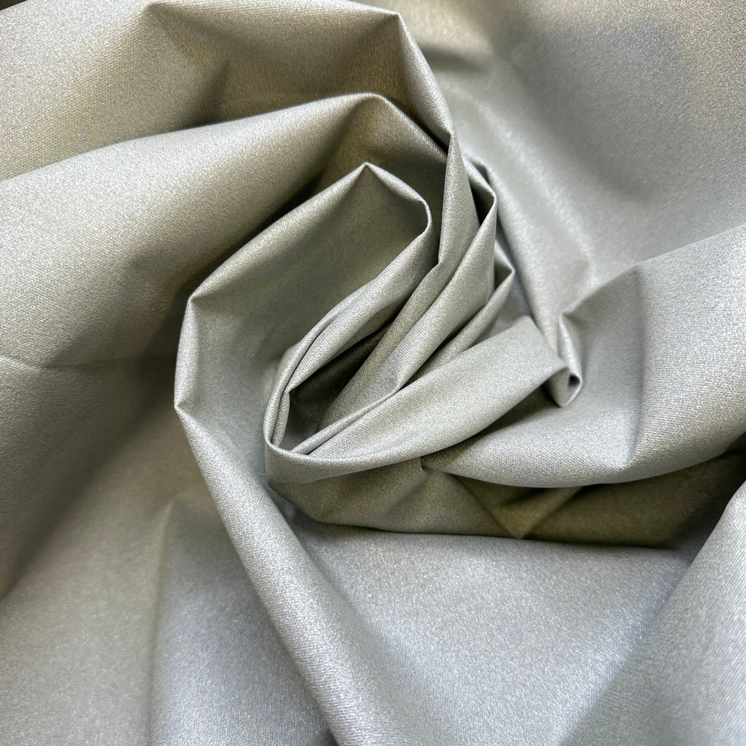 Fashion Of The Future - Metallic Synthetic Blend Woven - Silver - 2.3M Bundle - True Deadstock fabric Fabric by private - Sustainable Textile | FABCYCLE