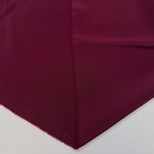 Fashionably Late - Polyester Blend Woven - Burgundy - 2.45M Bundle - True Deadstock fabric Fabric by private - Sustainable Textile | FABCYCLE