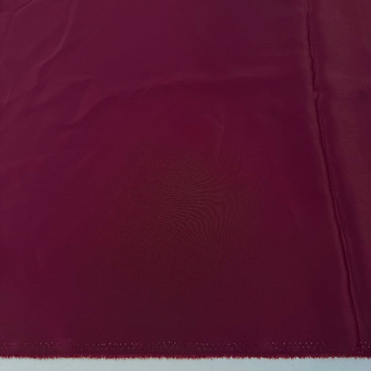 Fashionably Late - Polyester Blend Woven - Burgundy - 2.45M Bundle - True Deadstock fabric Fabric by private - Sustainable Textile | FABCYCLE