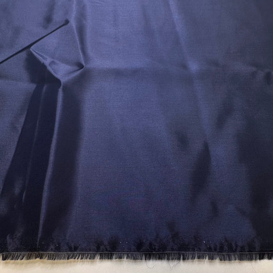Father Of The Bride - Acetate Woven - Navy - 2.5M Bundle - True Deadstock fabric Fabric by private - Sustainable Textile | FABCYCLE