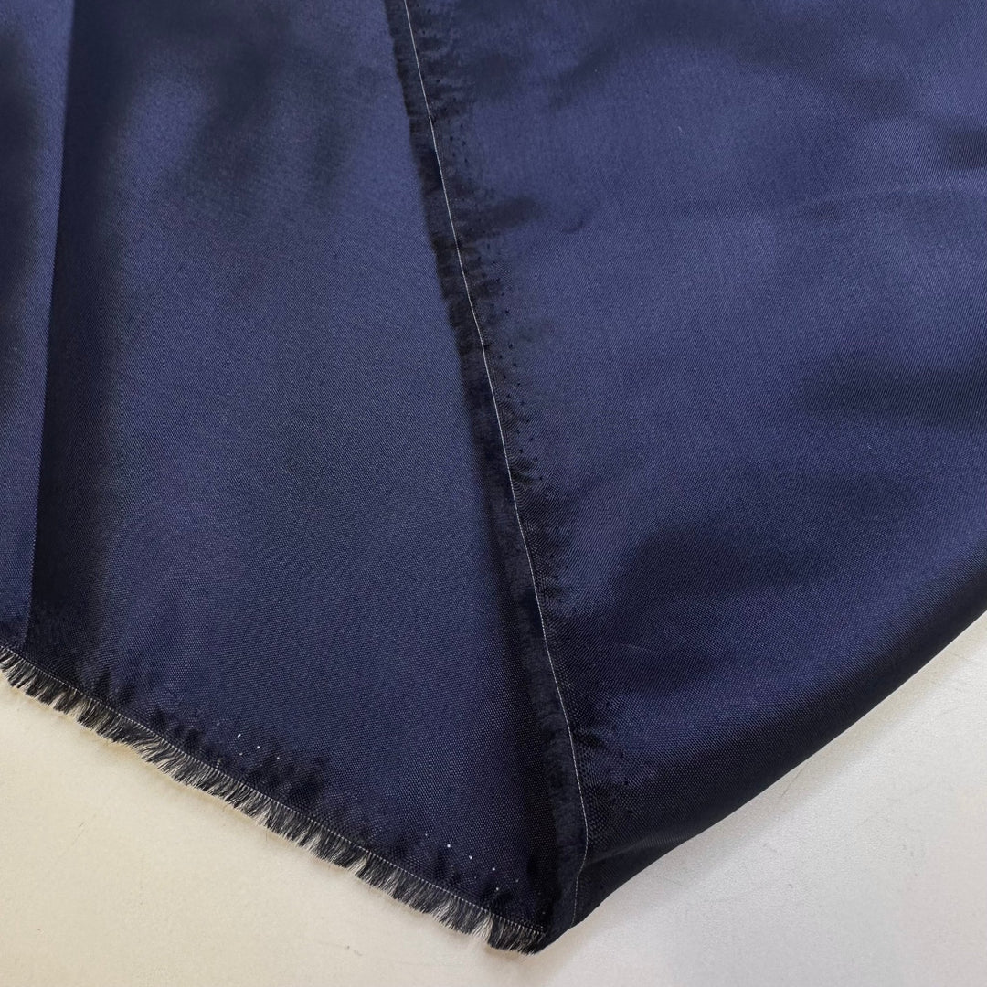 Father Of The Bride - Acetate Woven - Navy - 2.5M Bundle - True Deadstock fabric Fabric by private - Sustainable Textile | FABCYCLE