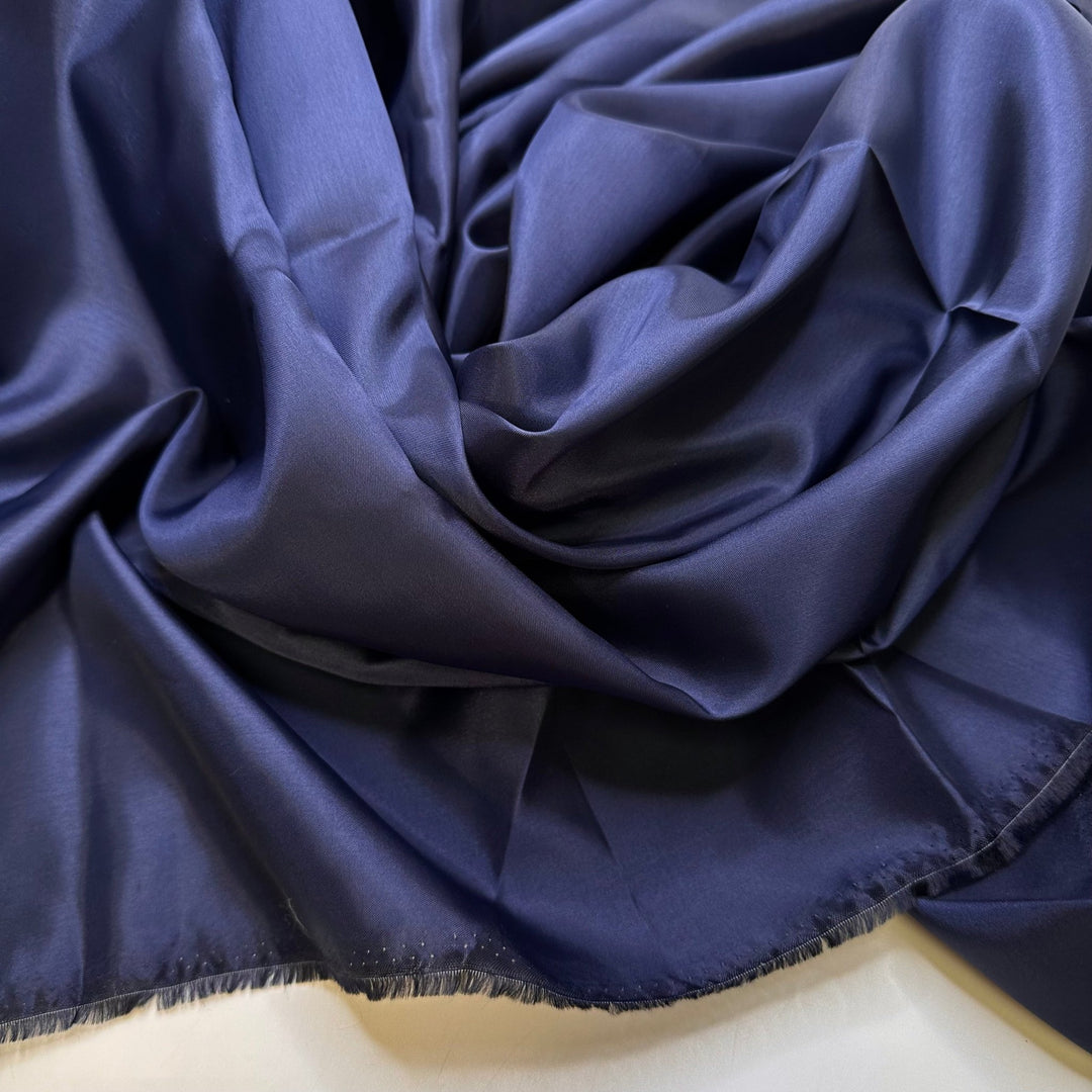 Father Of The Bride - Acetate Woven - Navy - 2.5M Bundle - True Deadstock fabric Fabric by private - Sustainable Textile | FABCYCLE