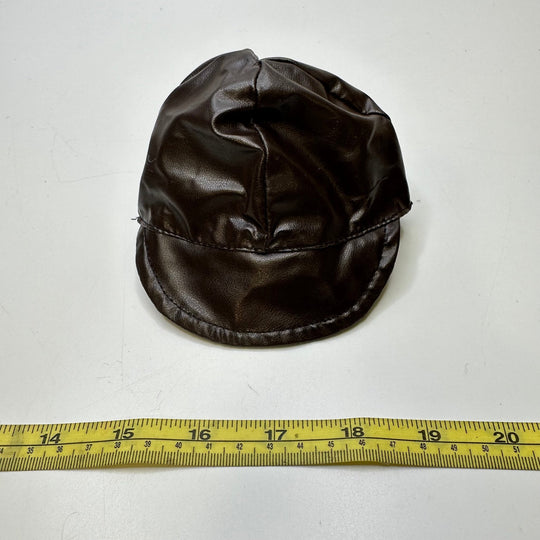 Faux Leather Doll Hat Accessories - Dark Brown - Individual - True Deadstock supplies Fabric by private - Sustainable Textile | FABCYCLE