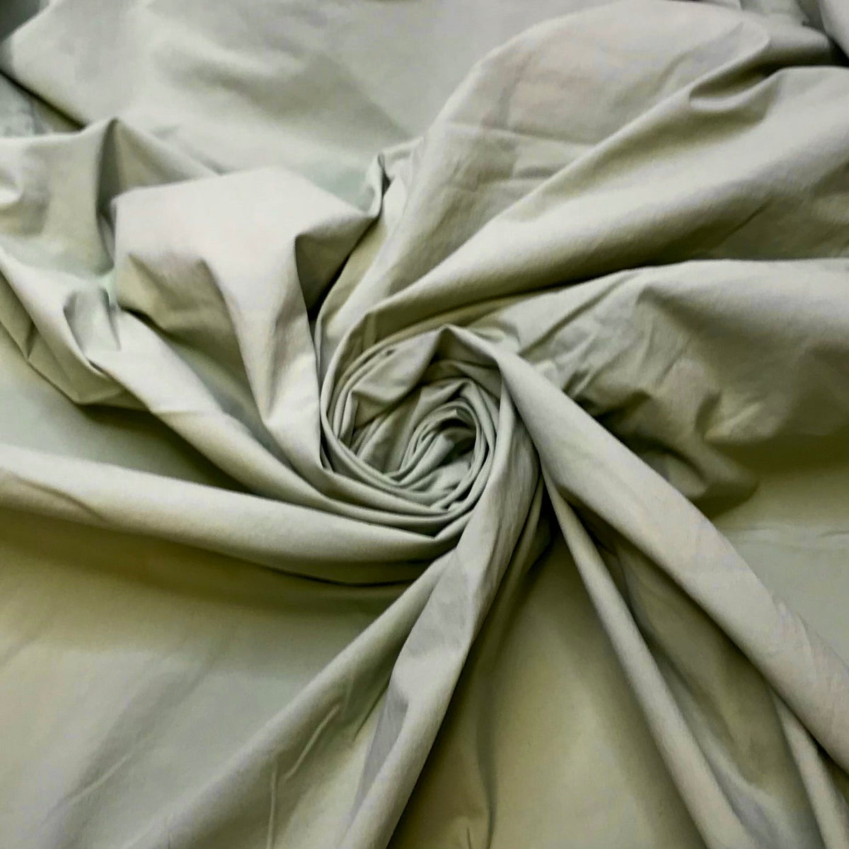 Fax Machine - Polyester Blend Woven - Light Green - 1M Bundle - True Deadstock fabric Fabric by private - Sustainable Textile | FABCYCLE