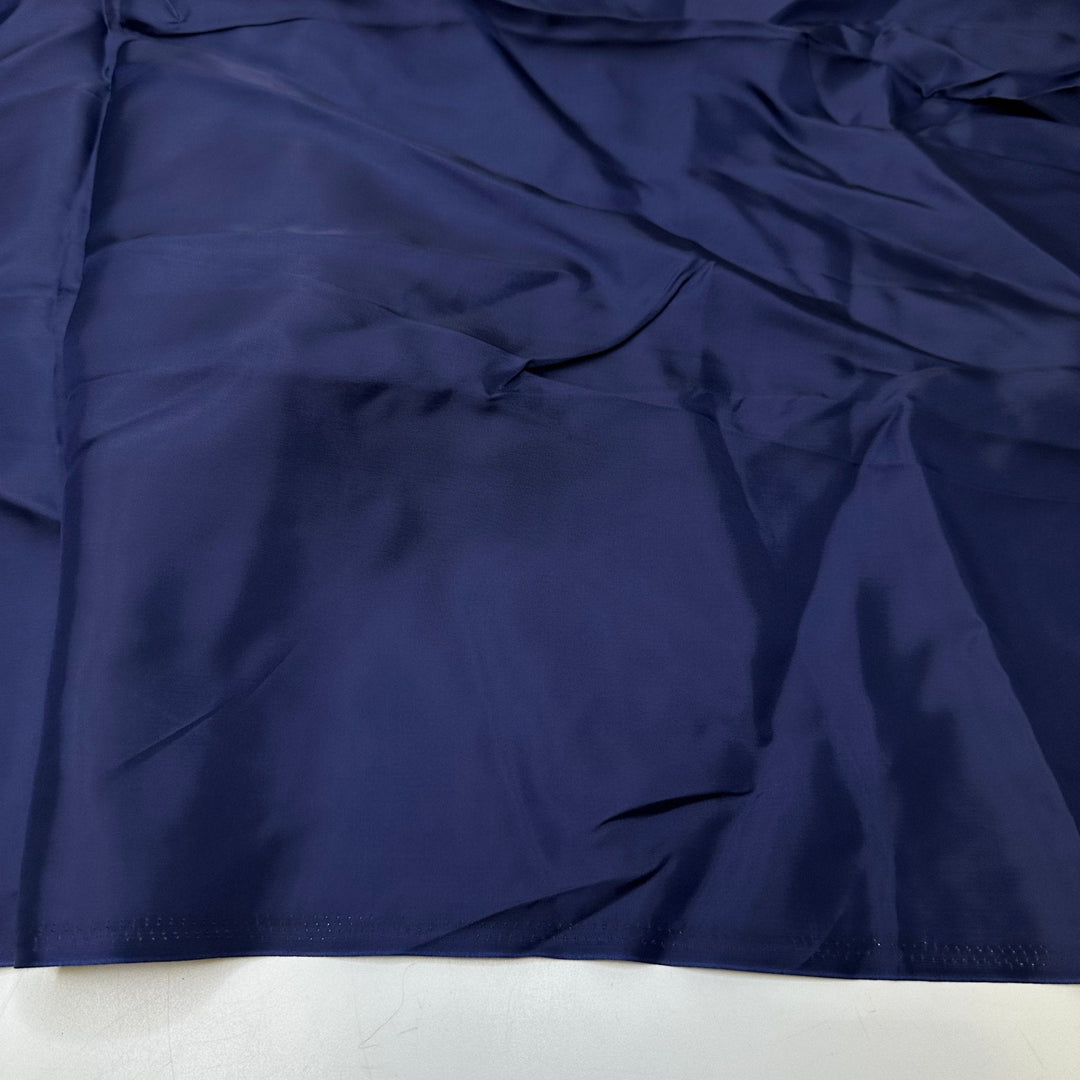 Feel The Inside Of My Jacket - Bemberg Lining Cotton Woven - Navy - 1M Bundle - True Deadstock fabric Fabric by private - Sustainable Textile | FABCYCLE
