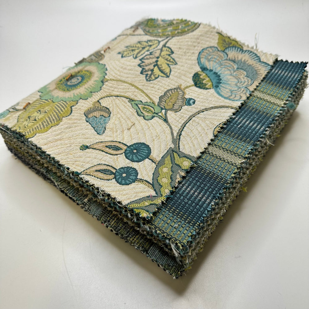 Feeling Blue - Home Décor Sample Books - Square - True Deadstock fabric Fabric by private - Sustainable Textile | FABCYCLE