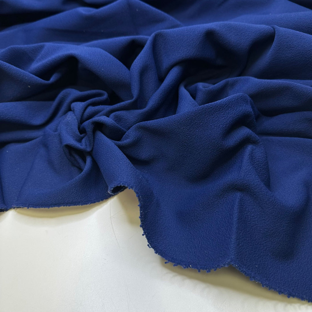 Feeling Blue Without You - Polyester Blend Knit - Dark Blue - 1.55M Bundle - True Deadstock fabric Fabric by private - Sustainable Textile | FABCYCLE