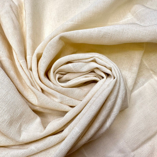 Feeling Less Stressed - Cotton Woven - Cream - 1.3M Bundle - True Deadstock fabric Fabric by private - Sustainable Textile | FABCYCLE