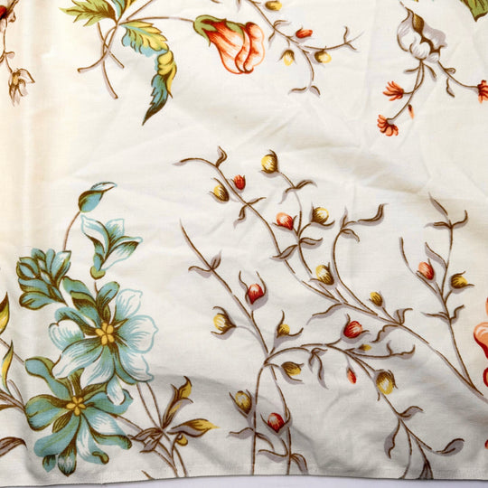Feeling Like A Kid Again - Cotton Woven - Cream Multi Floral - 2M Bundle - True Deadstock fabric Fabric by private - Sustainable Textile | FABCYCLE