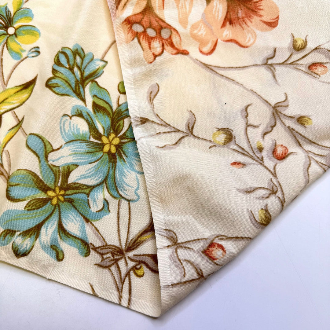 Feeling Like A Kid Again - Cotton Woven - Cream Multi Floral - 2M Bundle - True Deadstock fabric Fabric by private - Sustainable Textile | FABCYCLE