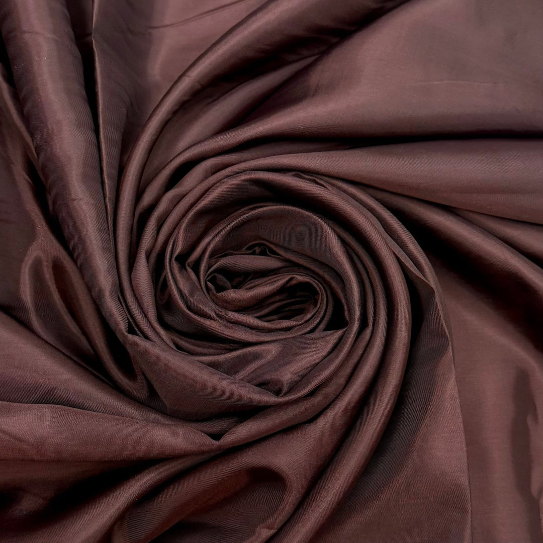 Feeling Like A Princess - Polyester Blend Woven - Dark Brown - 1.8M Bundle - True Deadstock fabric Fabric by private - Sustainable Textile | FABCYCLE