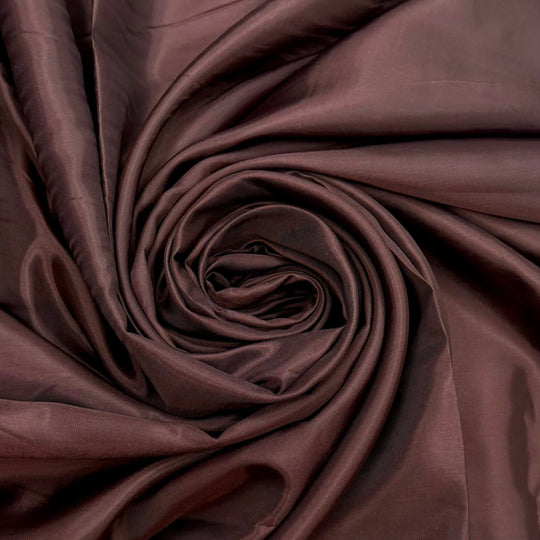 Feeling Like A Princess - Polyester Blend Woven - Dark Brown - 1.8M Bundle - True Deadstock fabric Fabric by private - Sustainable Textile | FABCYCLE