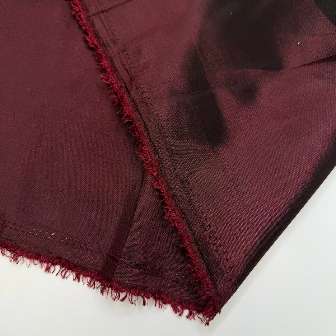Feeling Regal - Taffeta Polyester Blend Woven - Burgundy - 1.4M Bundle - True Deadstock fabric Fabric by private - Sustainable Textile | FABCYCLE