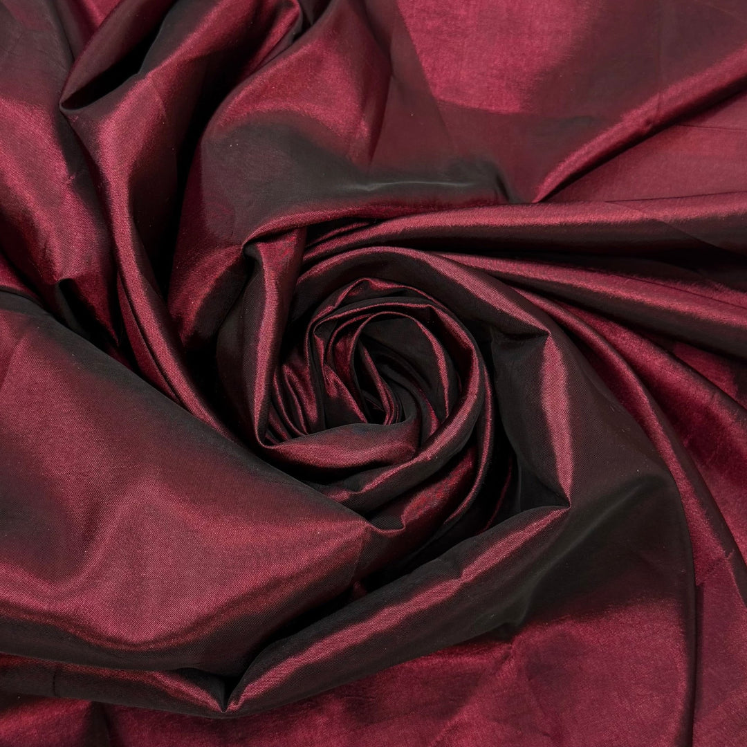 Feeling Regal - Taffeta Polyester Blend Woven - Burgundy - 1.4M Bundle - True Deadstock fabric Fabric by private - Sustainable Textile | FABCYCLE
