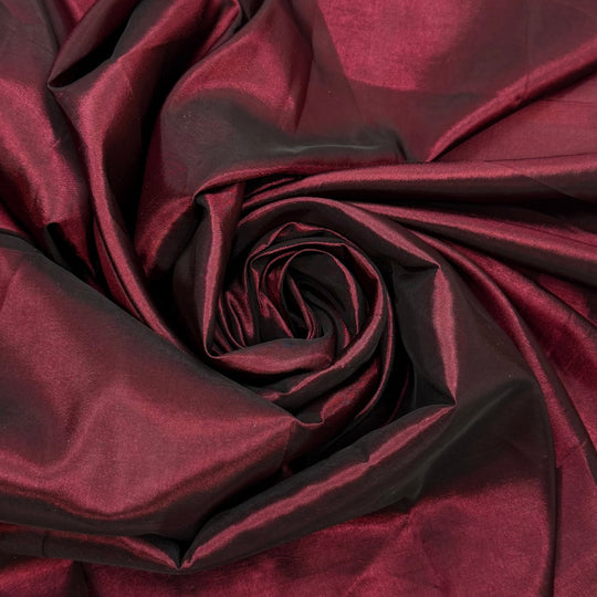 Feeling Regal - Taffeta Polyester Blend Woven - Burgundy - 1.4M Bundle - True Deadstock fabric Fabric by private - Sustainable Textile | FABCYCLE