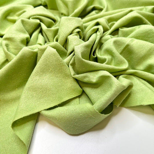 Feeling So Inspired - Noil Silk Woven - Light Green - 4.5M Bundle - True Deadstock fabric Fabric by private - Sustainable Textile | FABCYCLE