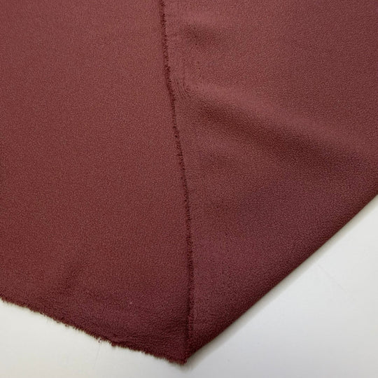 Feeling The Wet - Crepe Polyester Blend Woven - Dark Mauve Pink - Bundles - True Deadstock fabric Fabric by private - Sustainable Textile | FABCYCLE