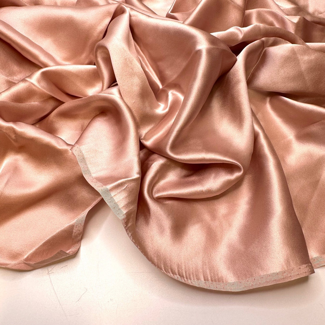 Feels Like Silk - Satin Silk Woven - Pink - 0.65M Bundle - True Deadstock fabric Fabric by private - Sustainable Textile | FABCYCLE