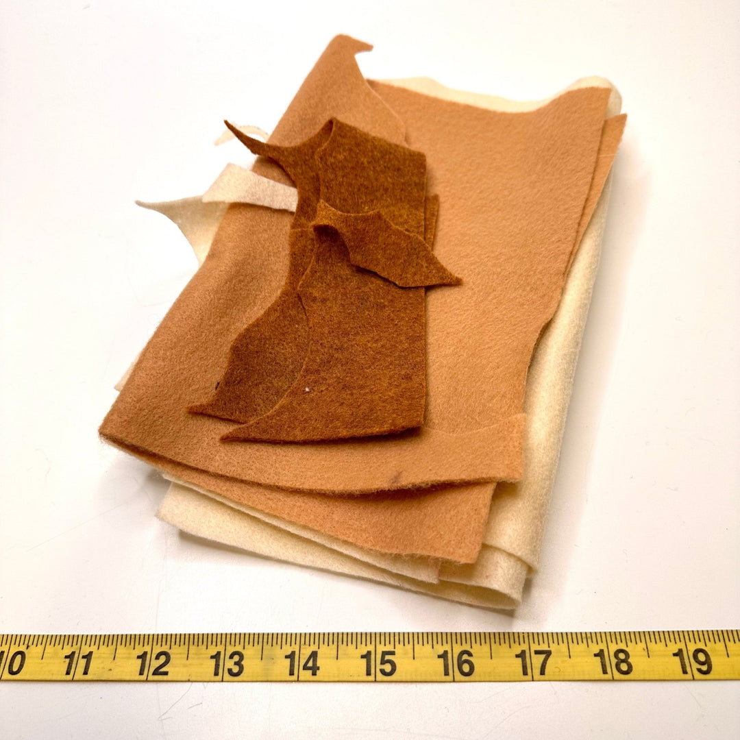 Felt - Beige/Cream - 4 Pack - True Deadstock supplies Fabric by private - Sustainable Textile | FABCYCLE