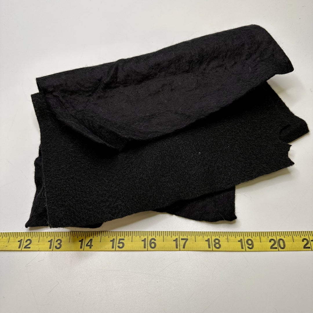 Felt - Black - 2 Pack - True Deadstock supplies Fabric by private - Sustainable Textile | FABCYCLE