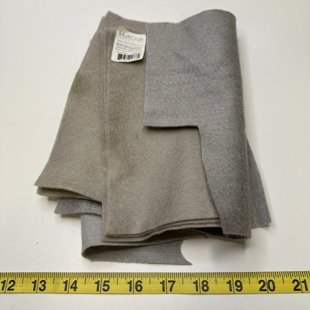 Felt - Grey - 4 Pack - True Deadstock supplies Fabric by private - Sustainable Textile | FABCYCLE