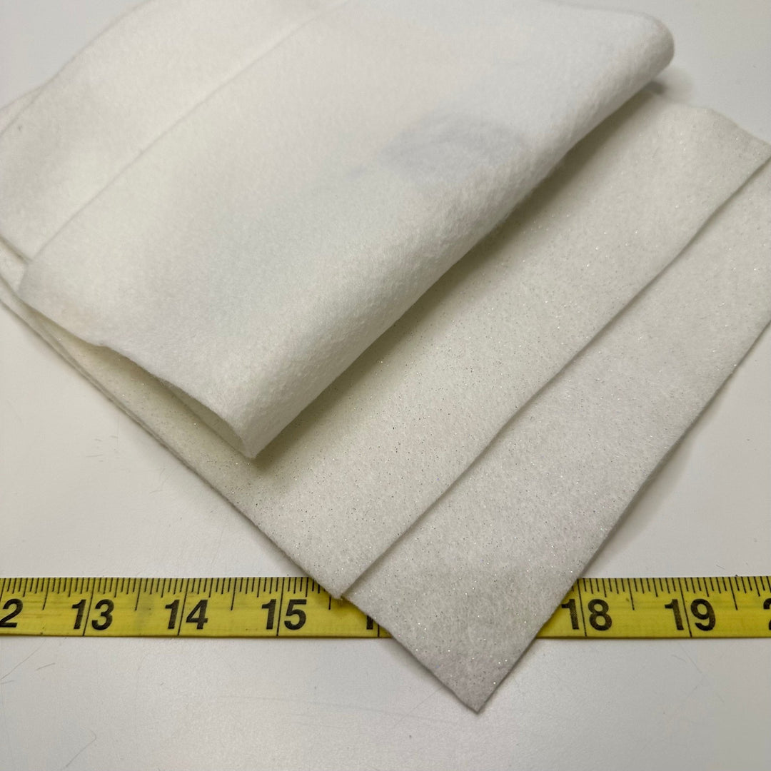 Felt - White - 4 Pack - True Deadstock supplies Fabric by private - Sustainable Textile | FABCYCLE