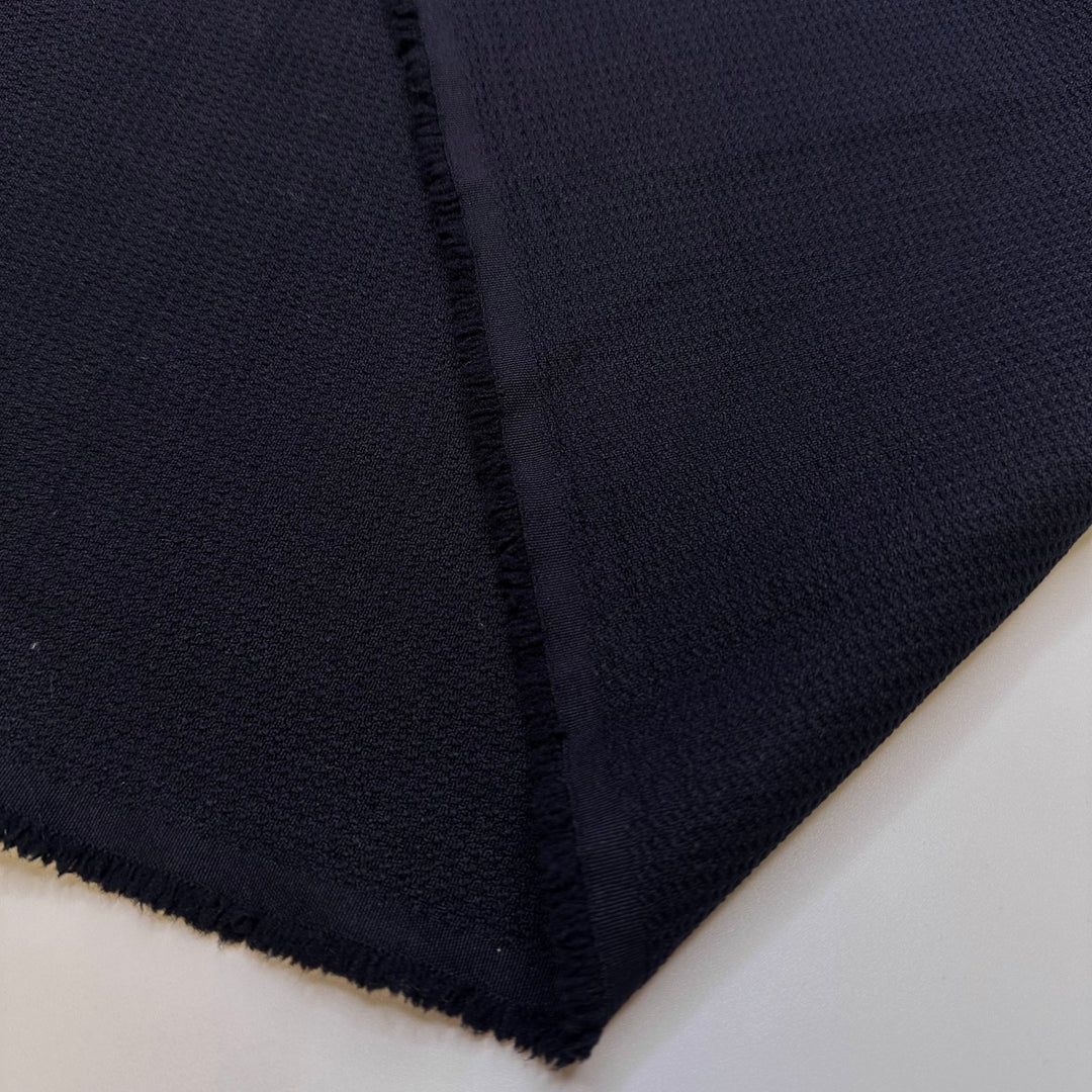Festival Season - Polyester Blend Woven - Dark Navy - 2.25M Bundle - True Deadstock fabric Fabric by private - Sustainable Textile | FABCYCLE