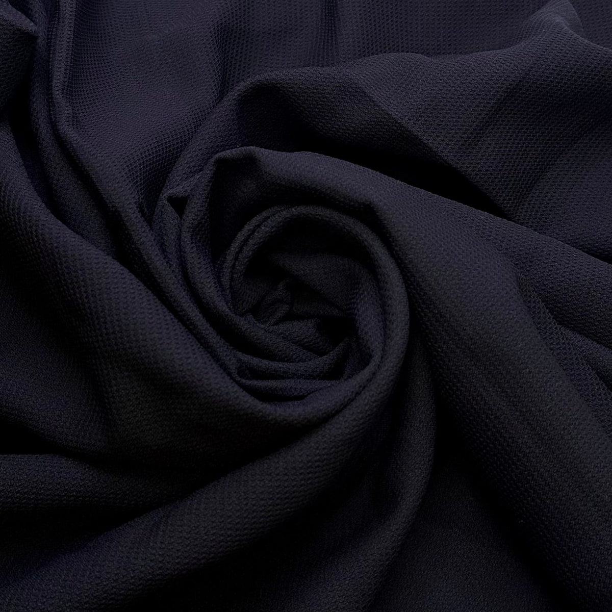 Festival Season - Polyester Blend Woven - Dark Navy - 2.25M Bundle - True Deadstock fabric Fabric by private - Sustainable Textile | FABCYCLE