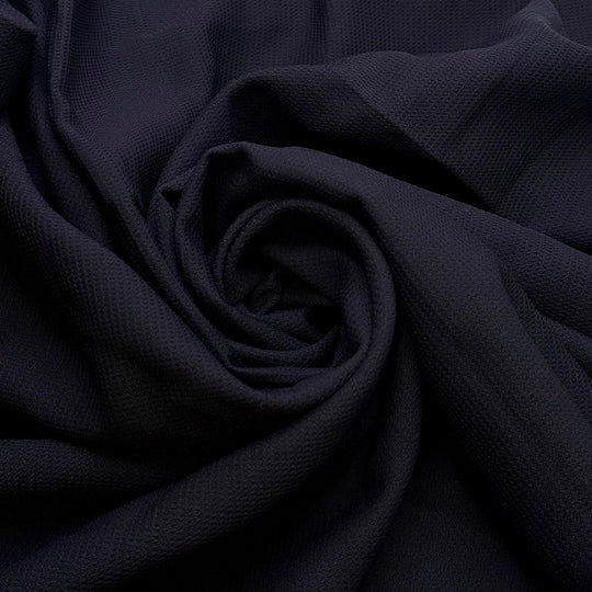 Festival Season - Polyester Blend Woven - Dark Navy - 2.25M Bundle - True Deadstock fabric Fabric by private - Sustainable Textile | FABCYCLE