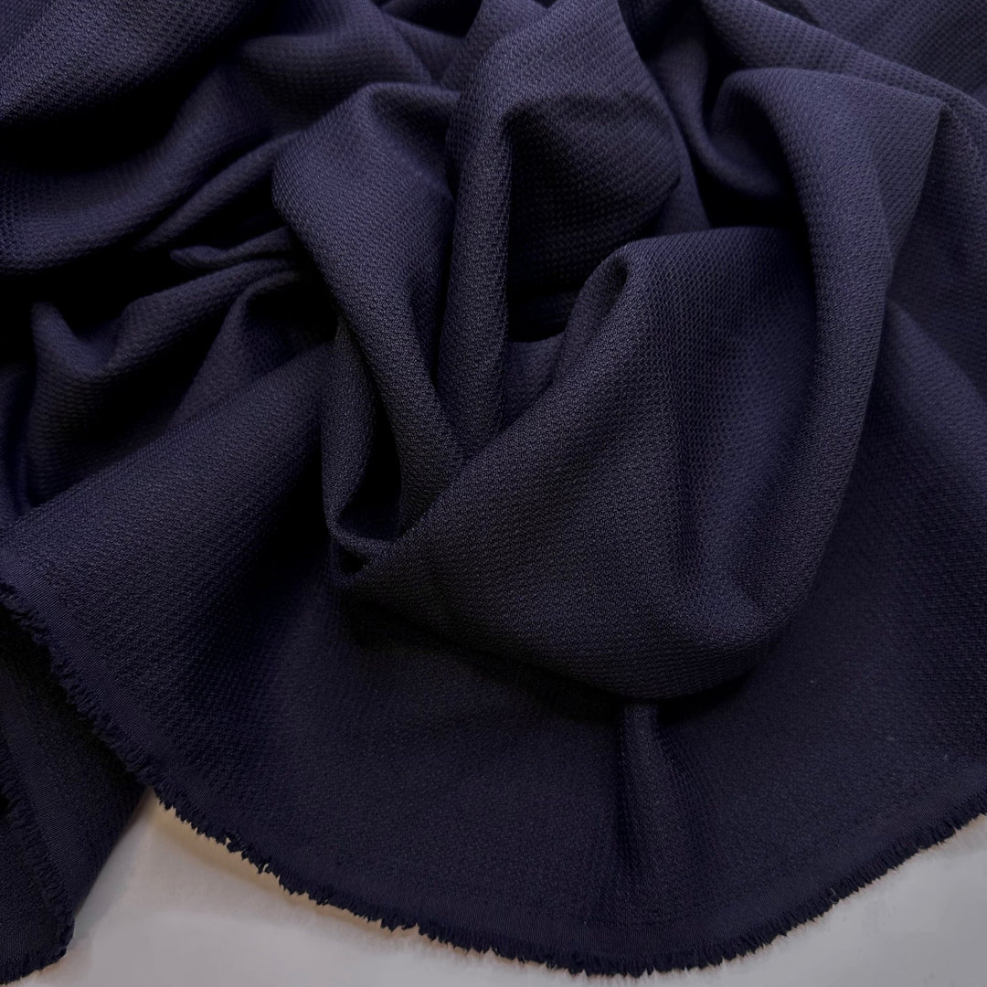 Festival Season - Polyester Blend Woven - Dark Navy - 2.25M Bundle - True Deadstock fabric Fabric by private - Sustainable Textile | FABCYCLE