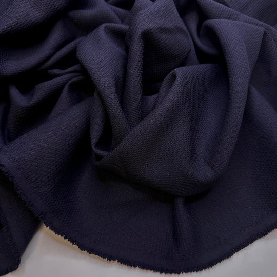 Festival Season - Polyester Blend Woven - Dark Navy - 2.25M Bundle - True Deadstock fabric Fabric by private - Sustainable Textile | FABCYCLE