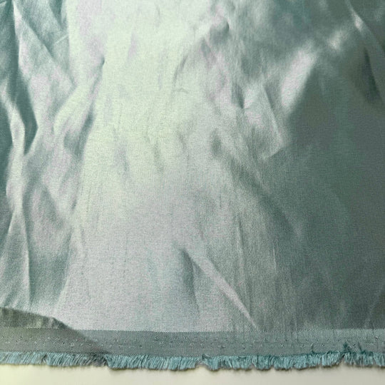 Festive Dinnerware - Satin Polyester Blend Woven - Light Blue - 1.9M Bundle - True Deadstock fabric Fabric by private - Sustainable Textile | FABCYCLE