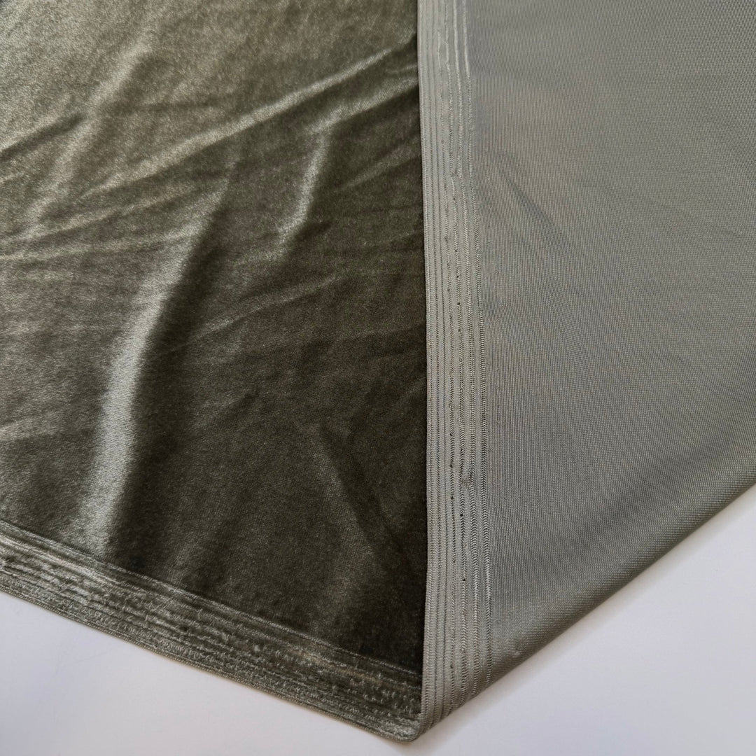 Festive Matching Outfits - Knitted Velour Polyester Blend Knit - Green - Bundles - True Deadstock fabric Fabric by private - Sustainable Textile | FABCYCLE