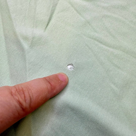 Field Finds - Rib Knit Cotton/Bamboo Knit - Light Green - 1M Bundle - True Deadstock fabric Fabric by private - Sustainable Textile | FABCYCLE
