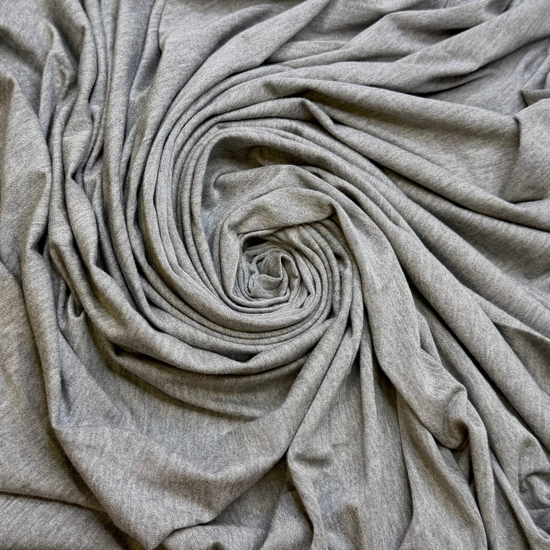 Field Notes - Jersey Bamboo Blend Knit - Grey - 1.2M Bundle - True Deadstock fabric Fabric by private - Sustainable Textile | FABCYCLE
