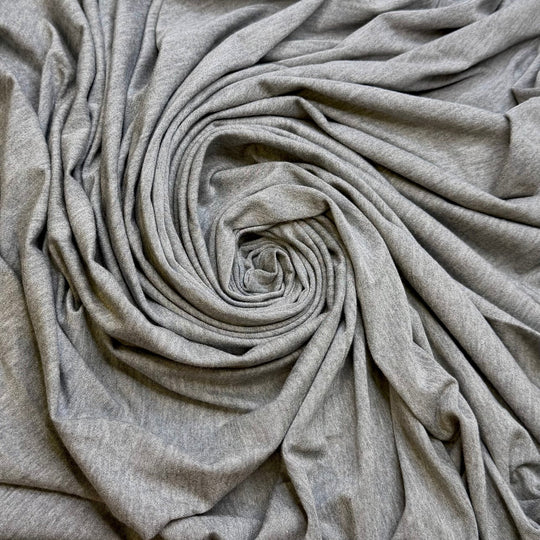 Field Notes - Jersey Bamboo Blend Knit - Grey - 1.2M Bundle - True Deadstock fabric Fabric by private - Sustainable Textile | FABCYCLE